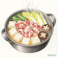 梅豚塩ちゃんこ鍋膳(お肉大盛)