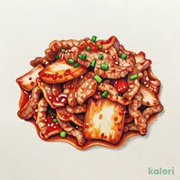 豚キムチ定食(お肉2倍盛)