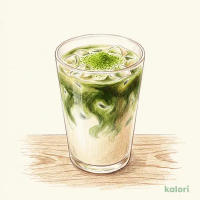 アイス抹茶豆乳ラテ