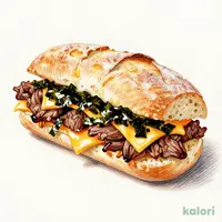 Milano Sandwich: Beef Kalbi with Korean Seaweed and Cheese