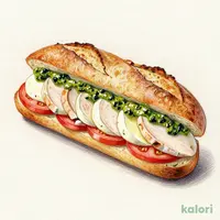 Basil Chicken & Mozzarella Sandwich