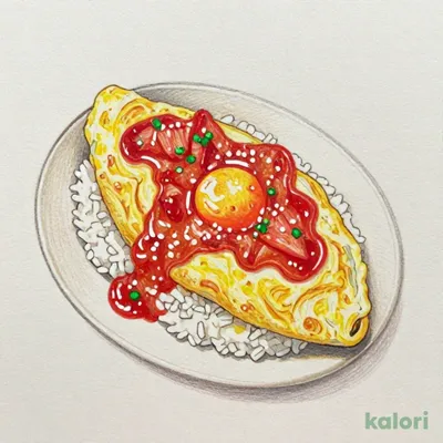 こだわりトマトソースのオムライス
