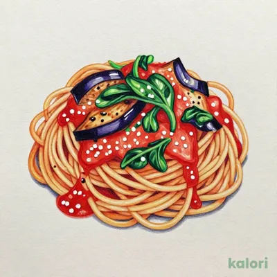 たっぷり茄子とほうれん草の完熟トマトソース
