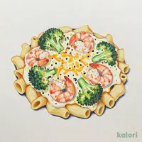 ぷりぷり海老とブロッコリーのマカロニグラタン