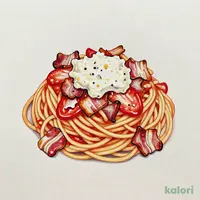 マスカルポーネチーズとベーコンのトマトソース