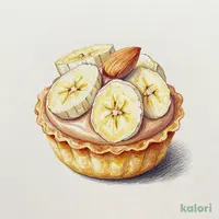 ロイヤルミルクティとバナナのタルト
