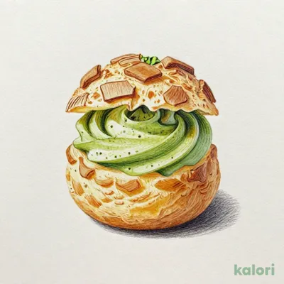 八女抹茶のカスタードシュークリーム