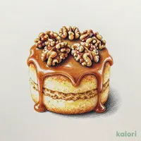 塩キャラメルと胡桃のケーキ