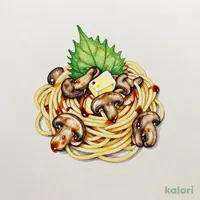 大葉香る きのこのバター醤油
