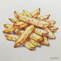 山盛りフライドポテト
