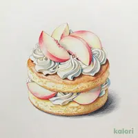 白桃のショートケーキ