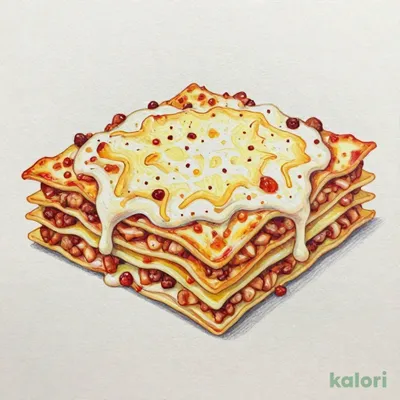 贅沢ミートソースのラザニア
