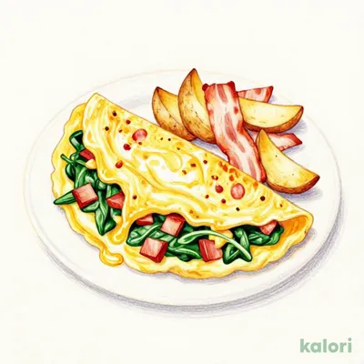 ★ホウレン草、ベーコンとチーズ