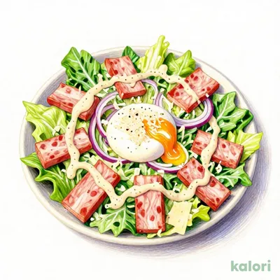 スパムシーザーサラダ
