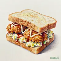 Chicken Nanban & Potato Salad Sandwich