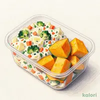 かぼちゃと3種緑黄色野菜のサラダ