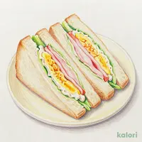 たまごとハムのサンド