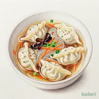 もちもち食感！餃子と春雨の中華スープ
