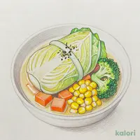 ロールキャベツと彩り野菜のコンソメスープ