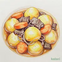 一番だしを使用した牛肉じゃが