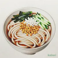 国産小麦の小麦粉使用　冷しぶっかけうどん