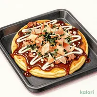 鉄板手焼きの豚玉お好み焼