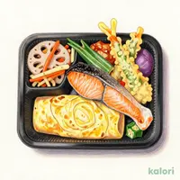 銀鮭と和風おかず弁当