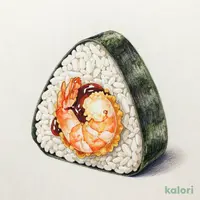 青磯海苔　海老天むす
