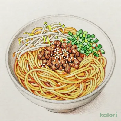 花椒の香りと2種の練り胡麻仕立て汁なし担担麺