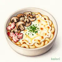 きのことベーコンのグラタン