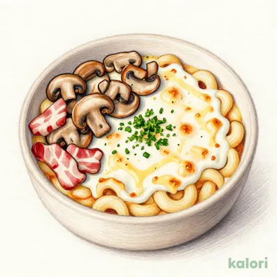 きのことベーコンのグラタン