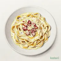 生パスタ　濃い濃いカルボナーラ