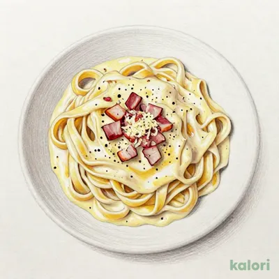 生パスタ　濃い濃いカルボナーラ