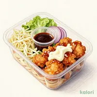 甘辛唐揚げマヨパスタサラダ