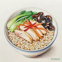 麻辣湯風ごはん（麦入り）