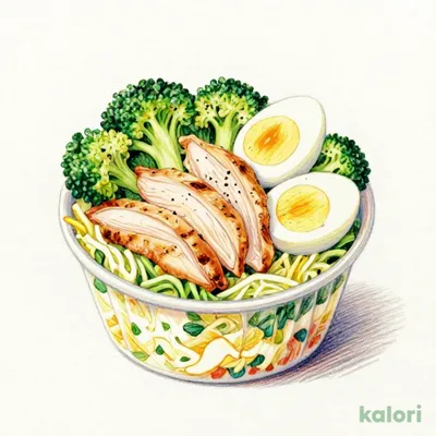 Chicken, Egg & Broccoli Salad