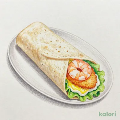 海老カツのトルティーヤ