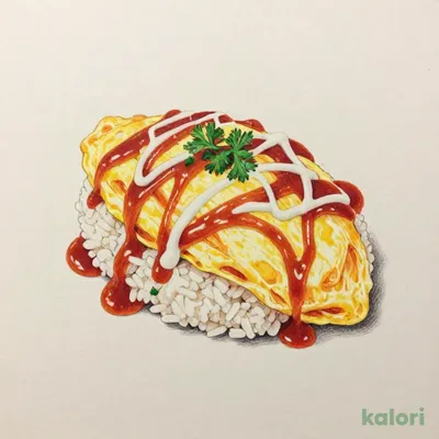 デミソースと食べるとろとろたまごのオムライス