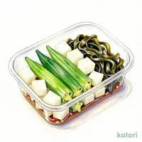 混ぜて食べるネバネバサラダ（ポン酢味）