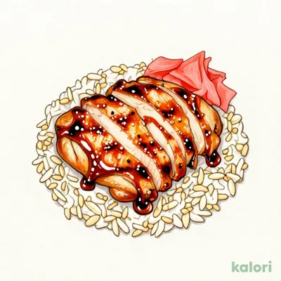 Grilled Chicken Barley Rice Bento