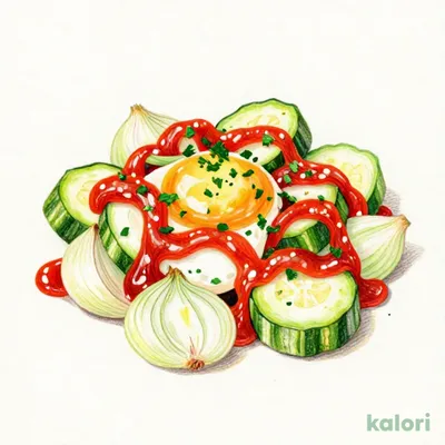 ふんわりオムレツ野菜とトマトのソース