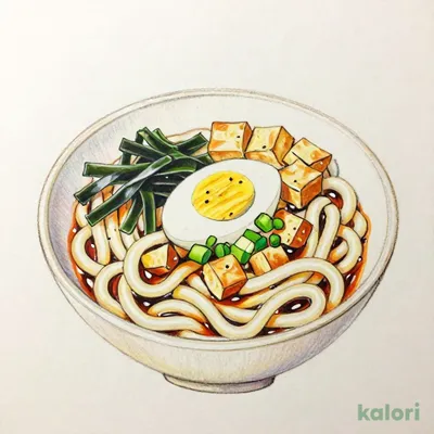 半熟玉子入り　大盛冷しぶっかけうどん