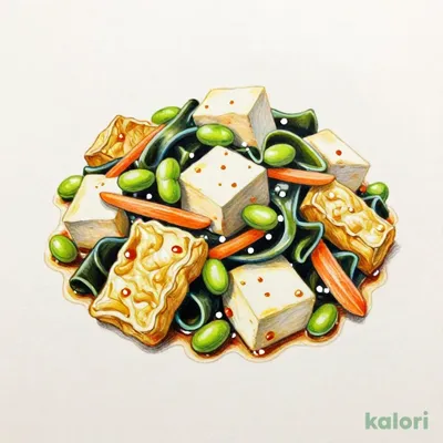 Tofu and Edamame Hijiki Salad
