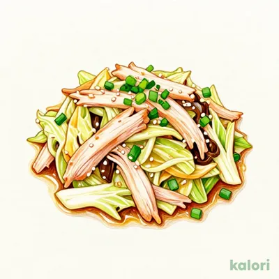 Addictive Cabbage with Steamed Chicken and Salted Kombu