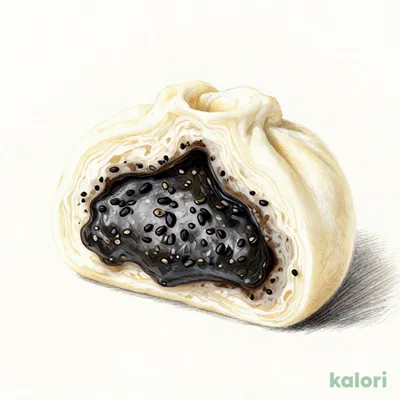 Smooth Red Bean Bun (Sesame Flavor)