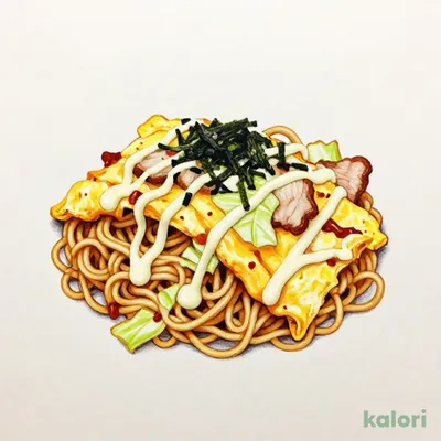 Fluffy Egg Omelette Soba