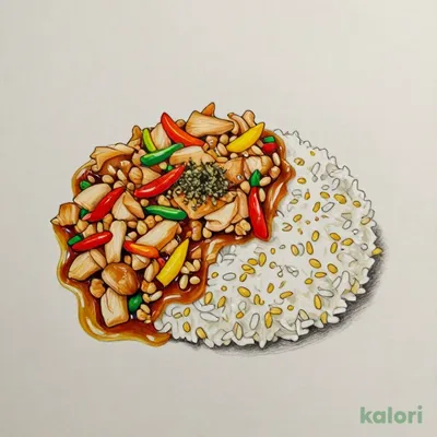 【関東の一部】オイスターの旨味広がるガパオライス（麦入りごはん ）