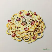 生パスタ　カルボナーラ