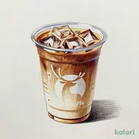 Iced Cafe Latte, Large