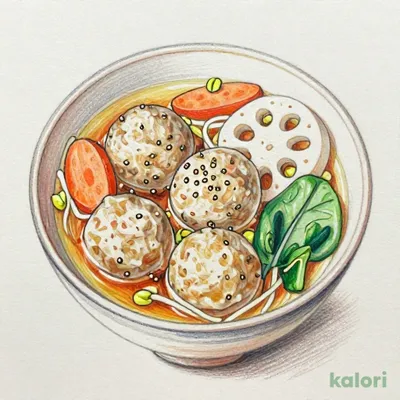 ふんわりつくねの和風スープ